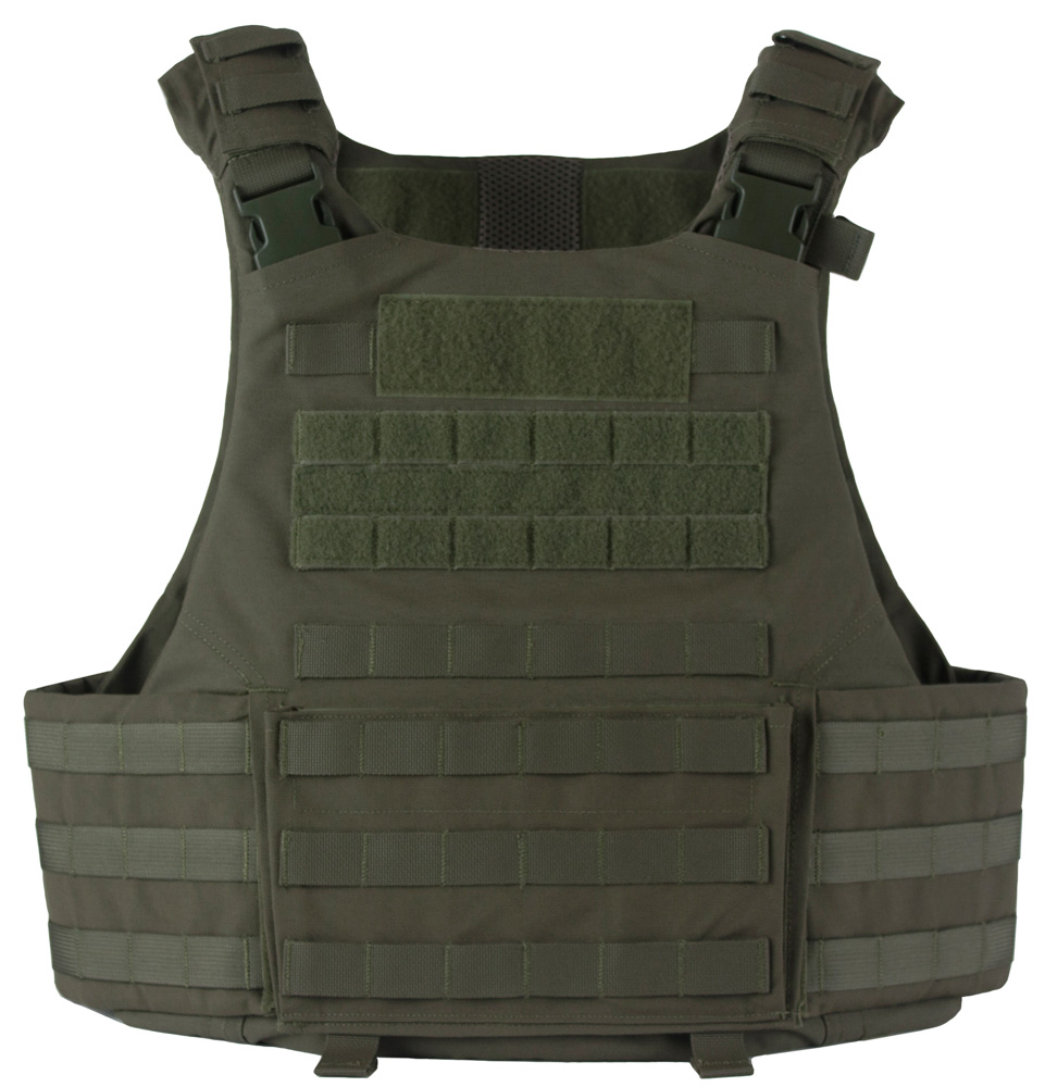 Army green tactical vest plate carrier